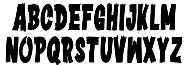 White Gorilla Шрифта ВЕРХНИЙ