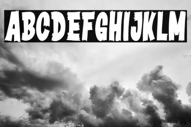 White Gorilla Schriftart examples