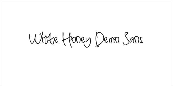 White Honey Demo Sans Logo