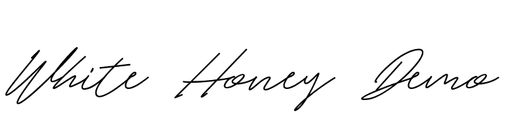 White Honey Demo  Frei Schriftart Herunterladen