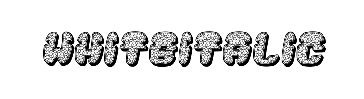 White Italic  フリーフォントのダウンロード