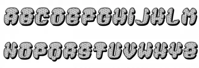 White Italic Polices MAJUSCULES