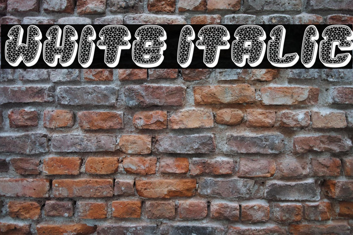 White Italic Example 2