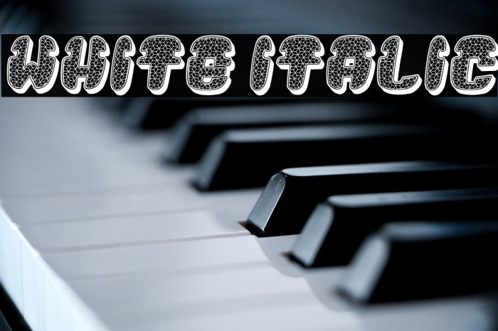 White Italic Example 3