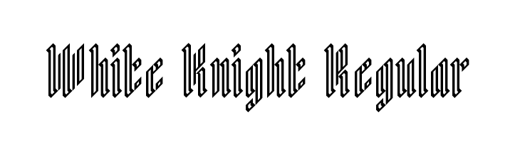 White Knight Regular  Frei Schriftart Herunterladen