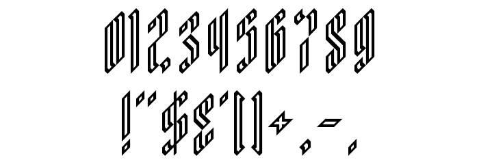 White Knight Regular Font OTHER CHARS