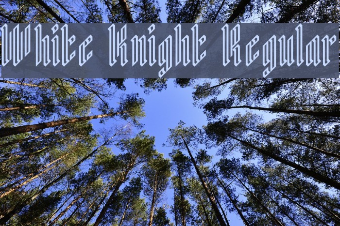 White Knight Regular Font examples