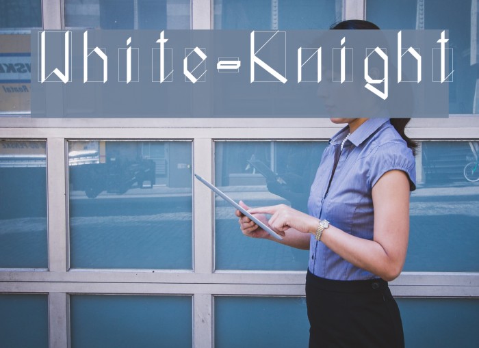 White-Knight Font examples