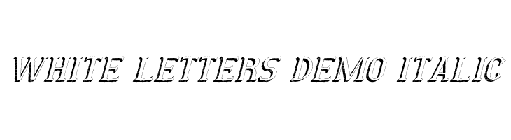 White Letters Demo Italic  لخطوط تنزيل