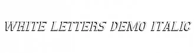 White Letters Demo Italic  Скачать бесплатные шрифты
