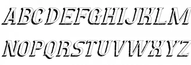 White Letters Demo Italic フォント 大文字