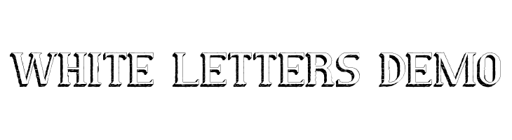 White Letters Demo  Descarca Fonturi Gratis