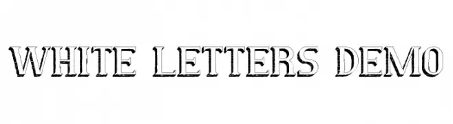 White Letters Demo  font caratteri gratis