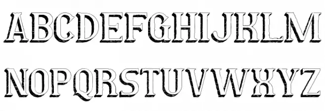 White Letters Demo Шрифта ВЕРХНИЙ
