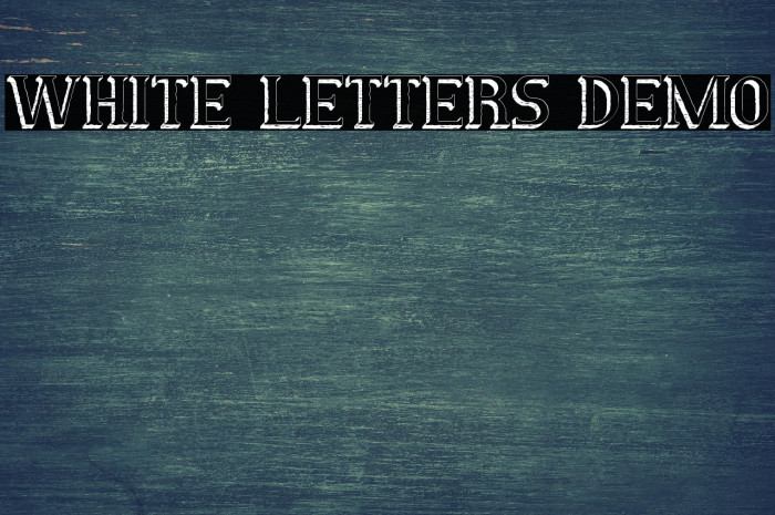 White Letters Demo Example 3