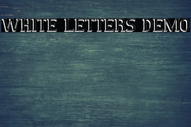 White Letters Demo Example 3