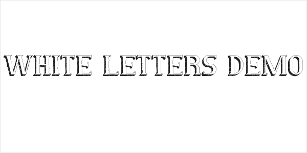White Letters Demo Logo