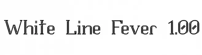 White Line Fever 1.00  Fuentes Gratis Descargar
