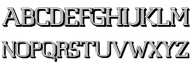 White Line Fever 3D 1.00 Polices MAJUSCULES