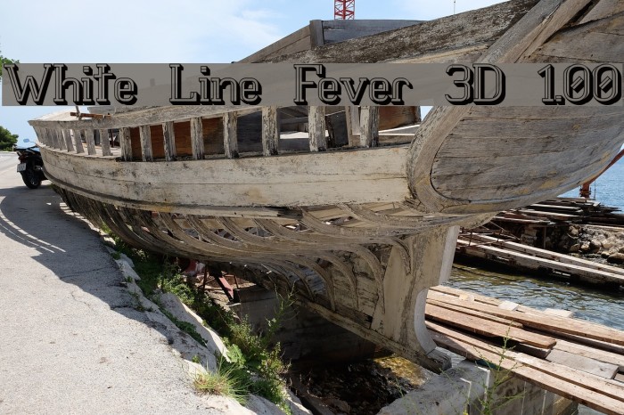 White Line Fever 3D 1.00 Font examples