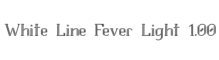 White Line Fever Light 1.00 Font