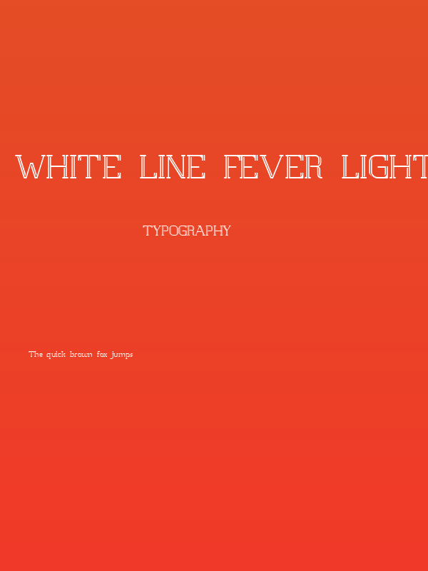 White Line Fever Light 1.00 Poster