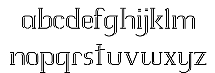 White Line Fever Light 1.00 Font LOWERCASE