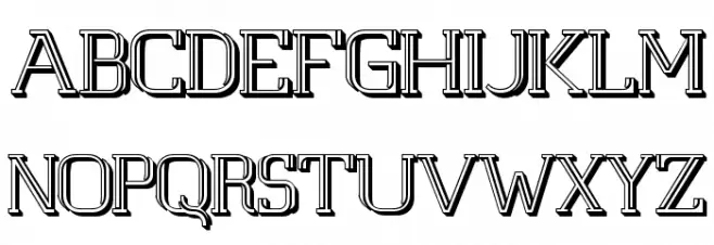 White Line Fever Light 3d 1.00 फ़ॉन्ट अपरकेस