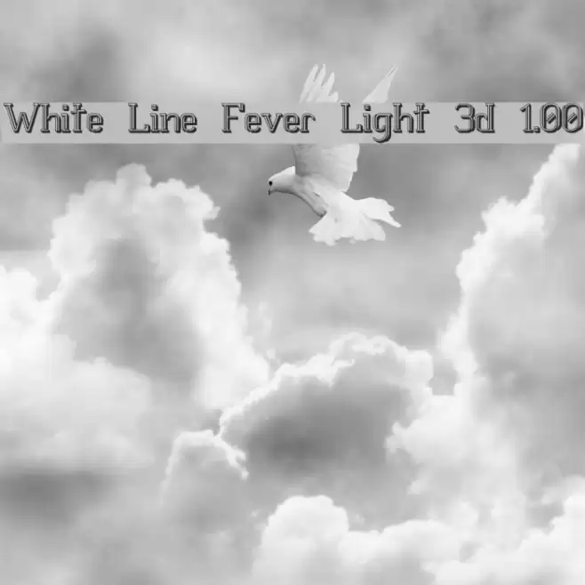 White Line Fever Light 3d 1.00 フォント examples
