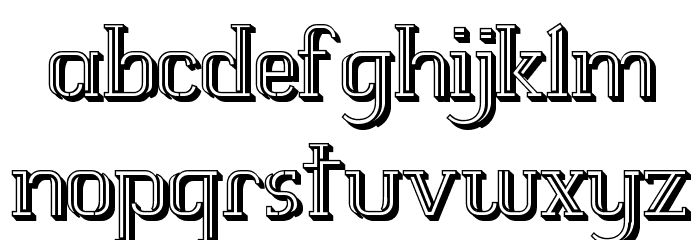 White Line Fever Light 3d 1.00 Font LOWERCASE
