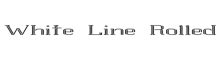 White Line Rolled  baixar fontes gratis