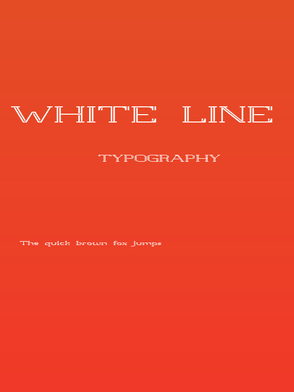 White Line Rolled Poster