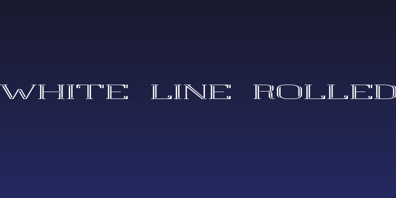 White Line Rolled Social Header