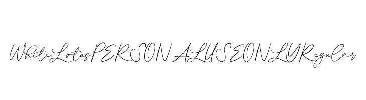 White Lotus PERSONAL USE ONLY Regular  font caratteri gratis