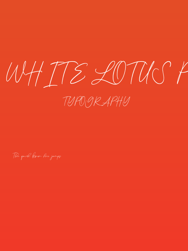 White Lotus PERSONAL USE ONLY Regular Poster