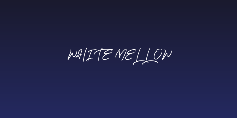 White Mellow Social Header