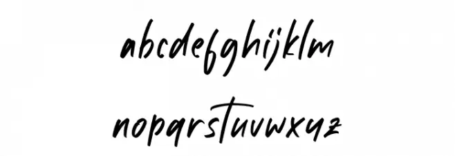 White Mellow Caratteri MINUSCOLO