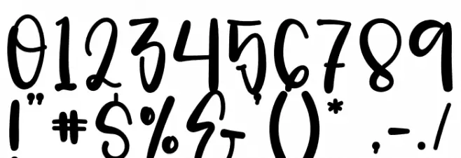 White Milk Font Alte caractere