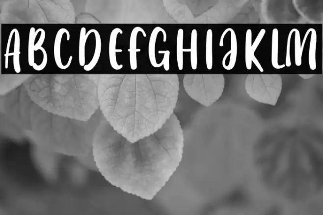 White Milk Font examples