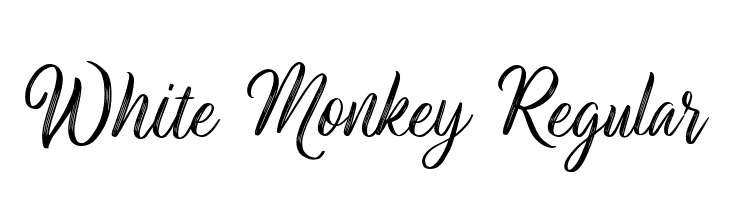 White Monkey Regular  Frei Schriftart Herunterladen