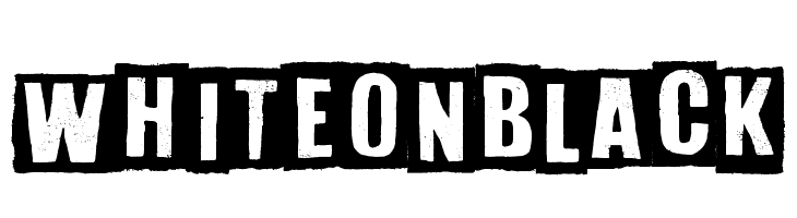 White On Black  font caratteri gratis