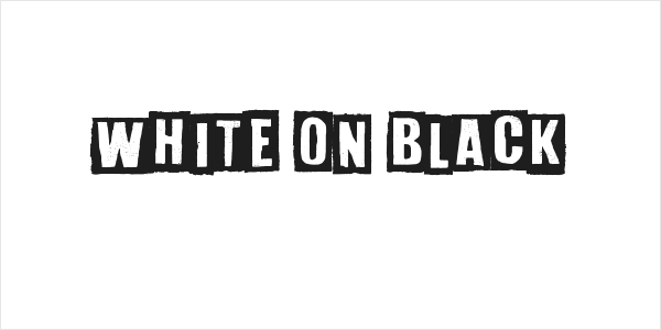 White On Black Logo