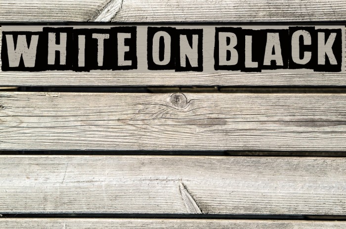 White On Black Example 1