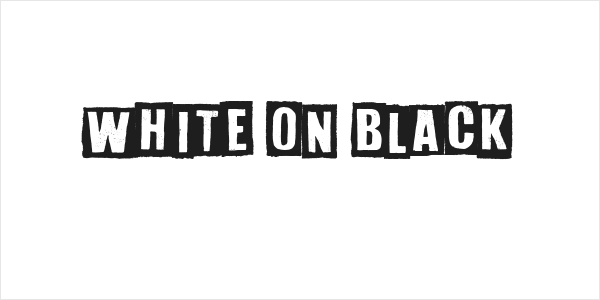 White On Black Logo
