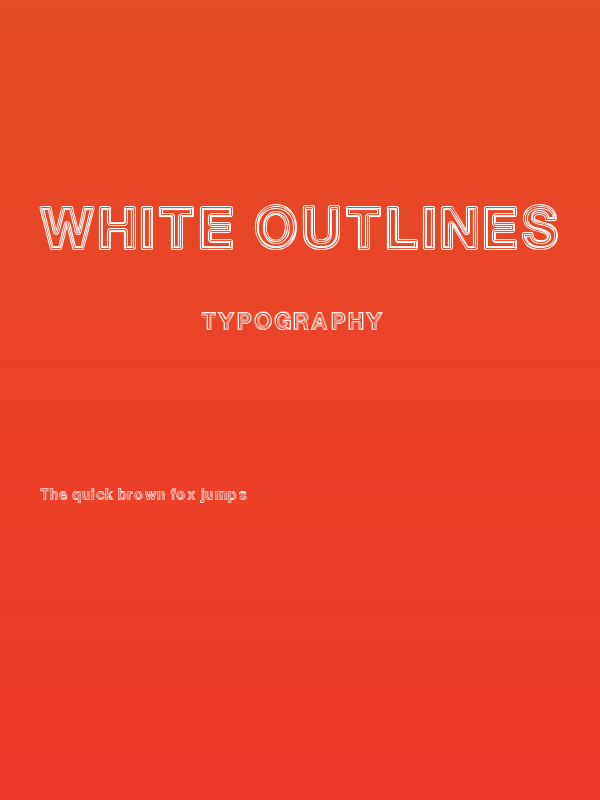 White Outlines Poster