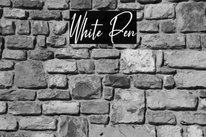 White Pen 字体 examples