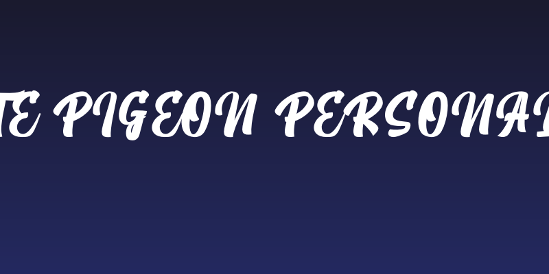 White Pigeon Personal Use Social Header