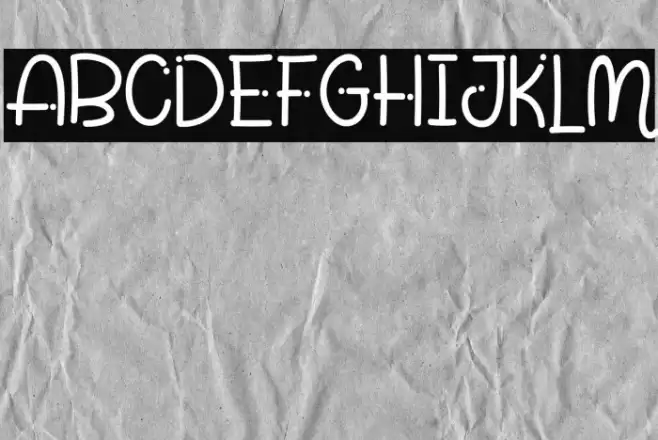 White Pinky Font examples