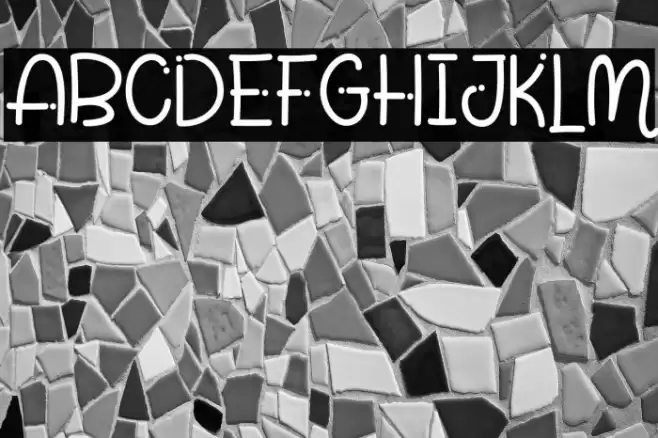 White Pinky Font examples