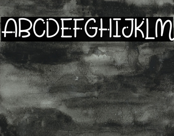 White Pinky Font examples